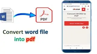 How to convert word file into pdf file