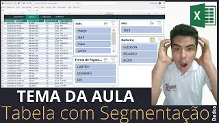 Segmentação de Dados, Como Fazer Filtro em Tabela, Planilha Barbearia como fazer no Excel