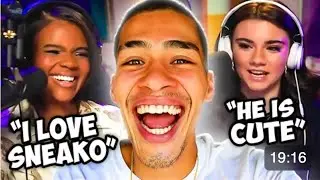 Candace Owens and Brett Cooper Flirt with SNEAKO!