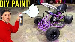 PAINTING our NITROUS powered 50cc 2 stroke DRIFT KART!