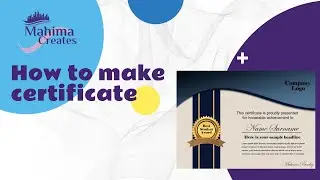 Certificate design in adobe photoshop cc