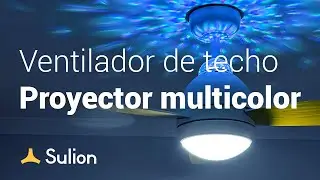 Sulion - Ventilador de techo con proyector y Altavoz - LUCA