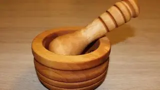 Ступка и пестик на токарном станке