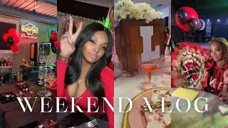 WEEKEND VLOG! + PORCHIA NICOLE BDAY WEEKEND + BABY SHOWER + HIBACHI DINNER