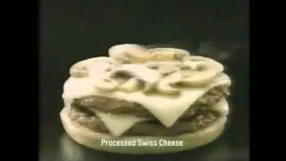 Burger King - BK Double Mushroom Swiss Commercial (1990)