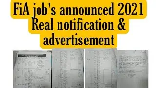 FiA job's announced 2021||Breaking news FiA job's latest announced 2021|√