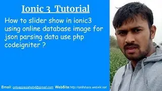 How to slider show in ionic3  using online database image for json parsing data use php codeigniter?