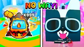 I HATCHED 100X EXCLUSIVE MAGMA EGGS AND GOT A TITANIC! PET SIMULATOR 99 GIVEAWAY