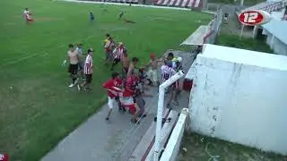 Graves incidentes al finalizar el partido entre Racing de Trelew y La Ribera