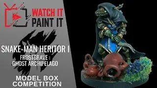 Model Box - Painting Snake-man Heritor I - Frostgrave : Ghost Archipelago - Lost Competition
