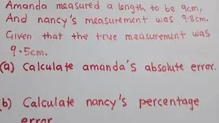 Absolute Error | Percentage Error | Relative Error And Tolerance - Well Explained