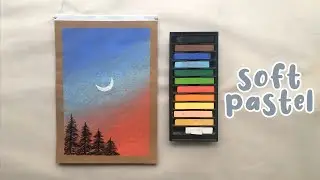 Easy Soft Pastel Work | Soft Pastel Painting
