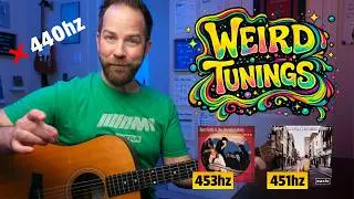 How to tune your guitar AWAY from 440hz (to 432hz, 453hz, etc)