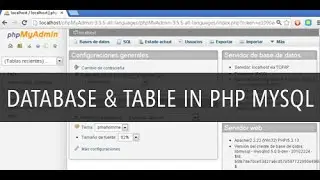 How to create Database & Table in php mysql tutorial - Step by step guide