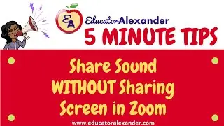 Share Sound WITHOUT Sharing Screen in Zoom