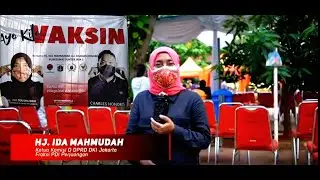 PROGRAM AYO KITA VAKSIN HJ. IDA MAHMUDAH X CHARLES HONORIS DI KELURAHAN SUNTER JAYA