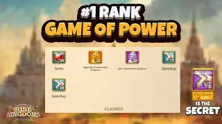 Rank #1 in Game of Power!! 7-day Speedup is the Key - Rise of Kingdoms