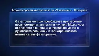 Агропрогноза: Наднормени температури, без съществени валежи