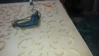 fazendo painel de mdf na CNC Router usinagem decorativa