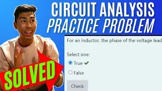 Electronics I: REVIEW: For an inductor, the phase of the voltage leads the current by 90 degrees....