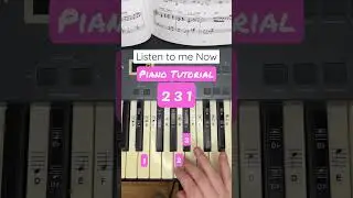 Listen to me now Piano Tutorial 🎹 #piano #tiktok