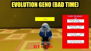 NEW! Evolution Geno Sans | Roblox Undertale Judgement Day