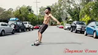Танцы на скейте..   прикольн