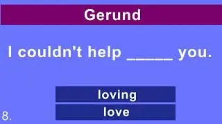 ESL English Test | Gerund | English Quiz for ESL students