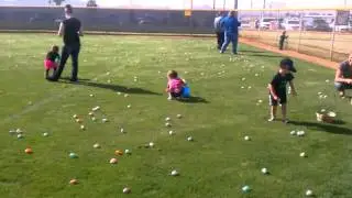 Hunter hunting Easter eggs 2013