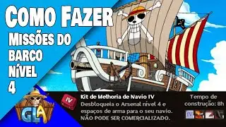 Como fazer barco nivel 4 no GLA (grand line adventures) #tutorial