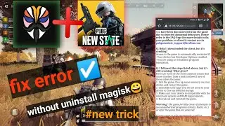 How to play pubg new state in rooted device without uninstall magisk | magisk #shorts