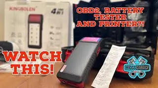 Automotive Scanner and Battery tester with printer! Kingbolen K6 Pro