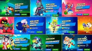 All 55 Brawl Pass Skins in Brawl Stars (Seasons 1 — 39)