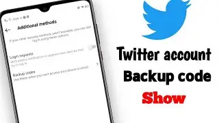 twitter account backup code show twitter account create backup code show