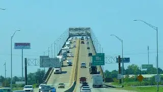 Scary and steep Bridge 2.Calcasieu River Bridge.EE.UU