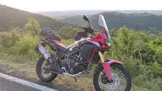 Africa Twin in the sunset