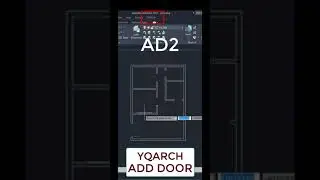 Add Door Quickly in Autocad Yqarch 