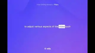 What are Filters | Learn Video Editing
