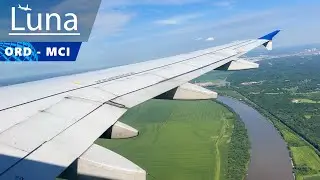 United Airlines Airbus A319 Flight From Chicago O'Hare to Kansas City