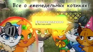 Все о еженедельных котиках!✨|castle cats|by:𝚛𝚢𝚜𝚒𝚗𝚊𝚢𝚊_𝚣𝚟𝚎𝚣𝚍𝚊