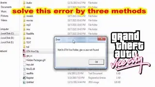 how to solve error not in gta vice folder gta vc exe not found by 3 ways