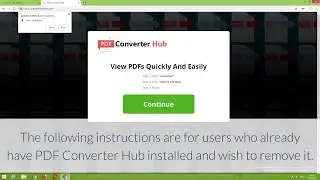 How to remove PDF Converter Hub