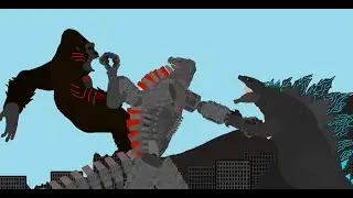 GODZILLA AND KONG VS MECHAGODZILLA FINAL BATTLE | [ ANIMATION ]