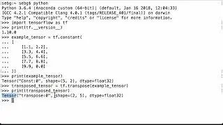 tf transpose: Transpose A Matrix in TensorFlow - TensorFlow Tutorial