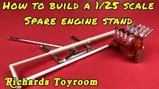 Plastic Model Kit Tips: How to Build an Engine Stand For Spare Motors