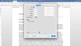 Setting Margins in Word 2016 for Mac