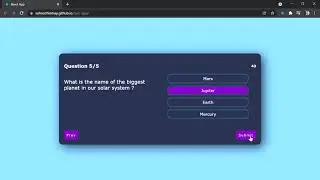 Quiz App using Reactjs and Redux.