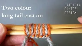 Knitting: two color long tail cast on