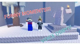 Voice Control Obby with a Friend! (Funny Moments!)