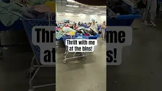 Thrift with me at the bins! YIKES! 😱 #ThriftWithMe